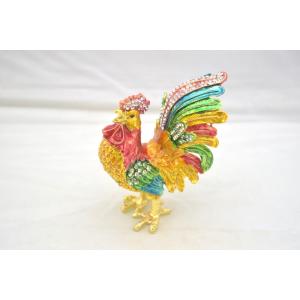 とり 酉 鶏 七宝焼き 5つの徳 カラフル 中