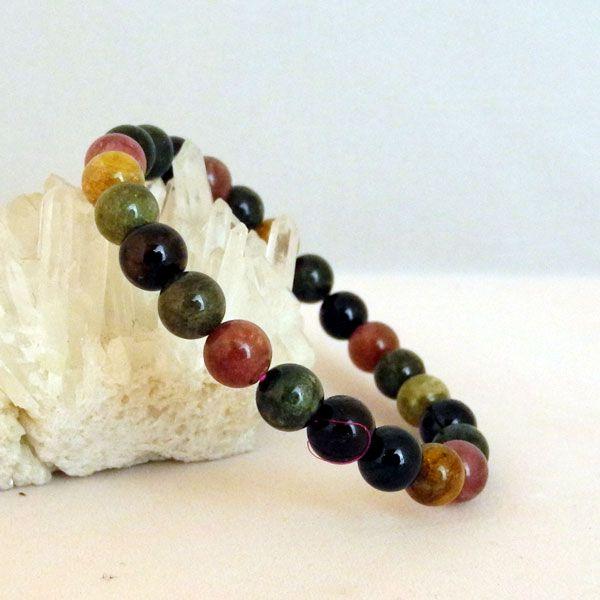 トルマリン 電気石 パワーストーン 天然石ブレスレット 8mm玉 Sサイズ