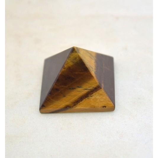 タイガーアイ 虎目石 ピラミッド パワーストーン 天然石置物 暗色 小
