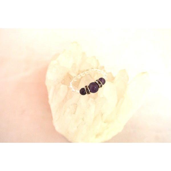 癒し・愛情/アメジスト・水晶/指輪・リング