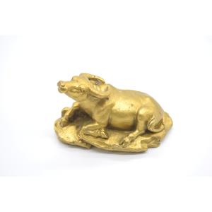 牛 丑 うし 銅製置物 座り 中