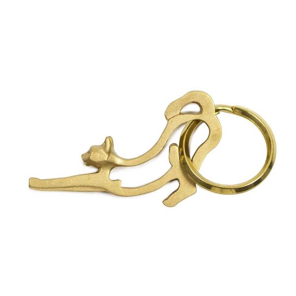 Stretch Keyring(真鍮製ネコストレッチキーリング)
