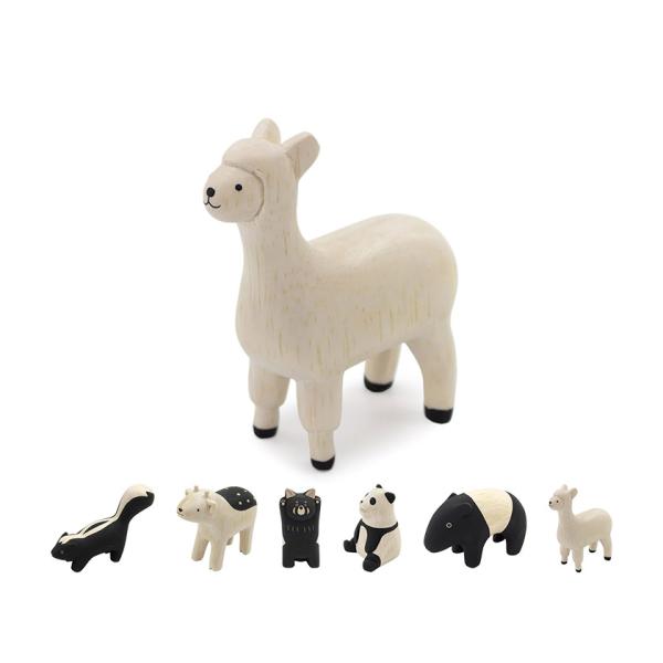 ぽれぽれ動物 スカンク/コジカ/レッサーパンダ/パンダ/マレーバク/アルパカ