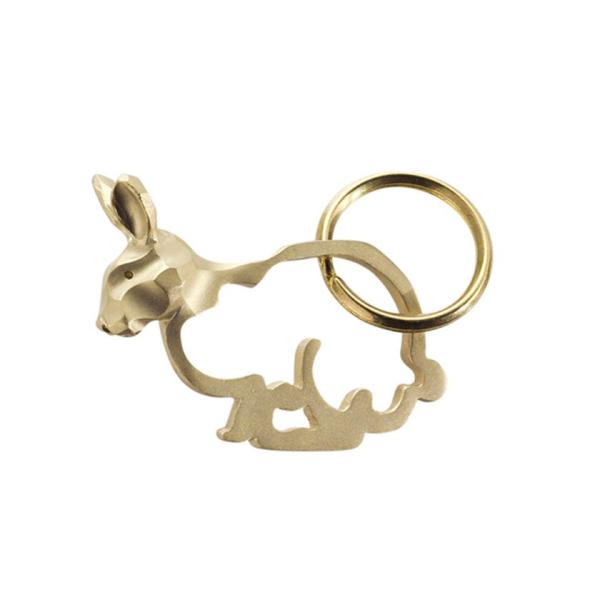 Rabbit Keyring(真鍮製ウサギキーリング)