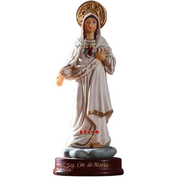 聖母マリア彫刻カトリック像、聖母マリア像、置物カトリックマドンナ、家、オフィス、教会の装飾のための宗...
