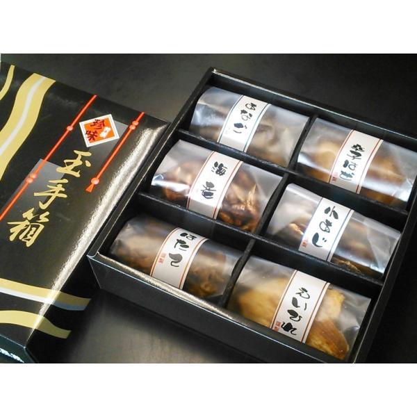 贈り物に“特選珍味詰合せ“玉手箱　開けても煙は出ません！