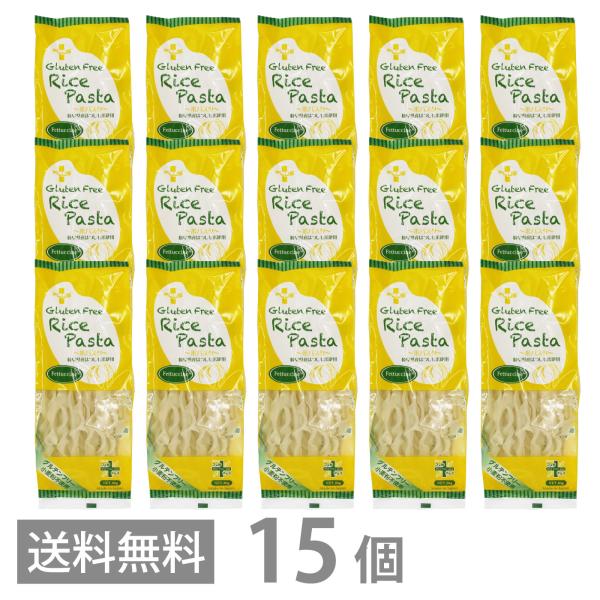 PLUS グルテンフリー ライスパスタ フェットチーネ 幅9.5ｍｍ 80g ×15 送料無料 フィ...
