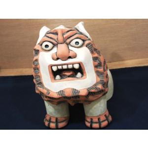 なか村工房 しっくいシーサー（1匹）66＠仲村良英 沖縄 置きもの