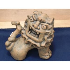 【定価の50%OFF】手捻岩獅子＠大海 陽一 上焼 シーサー 置物 沖縄県産 定価の50%OFF】手捻岩獅子＠大海 陽一 上焼 シーサー 置物 沖縄県
