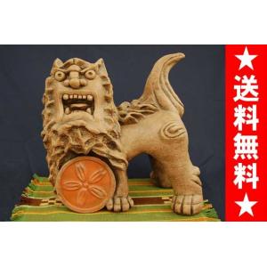 大海陽一＠手捻りシーサーペア シーサー 沖縄産 風水 開運