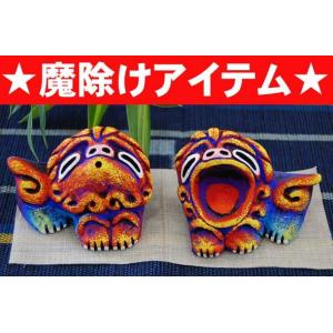 小橋川 昇 手捻り胴青這型獅子（93）＠小橋川陶器 沖縄 置きもの