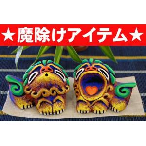 小橋川 昇 手捻り胴青這型獅子（93）＠小橋川陶器 沖縄 置きもの