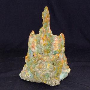 小橋川 昇 手捻り胴青這型獅子（93）＠小橋川陶器 沖縄 置きもの