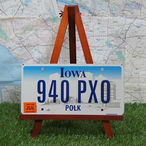 【ライセンスプレート】Iowa／アイオワ州　Polk　2006年