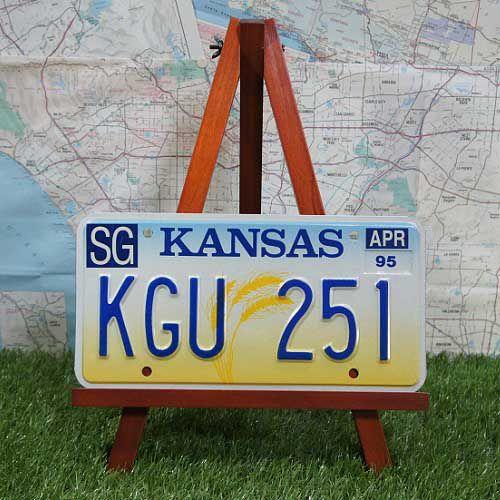 【ライセンスプレート】Kansas／カンザス州　1995年