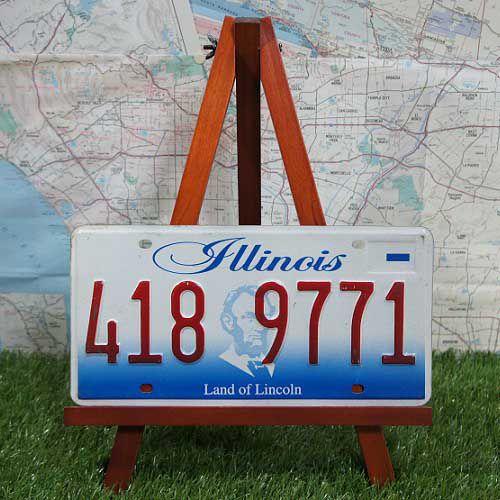 【ライセンスプレート】Illinois／イリノイ州　Land of Lincoln　2001年