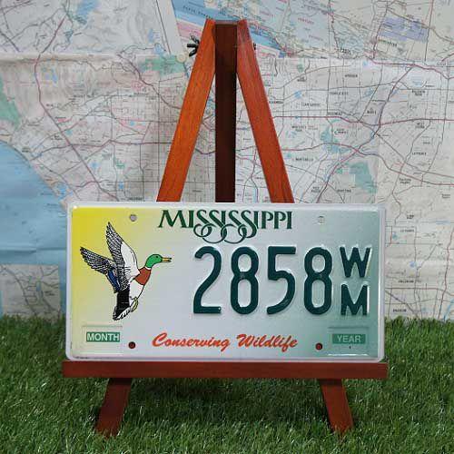 【ライセンスプレート】Mississippi／ミシシッピ州　Conserving Wildlife　...