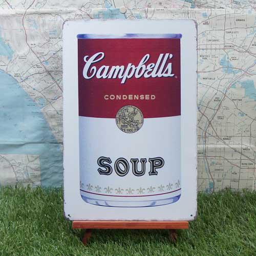 【ブリキ看板】Campbell&apos;s／キャンベルズ　キャンベル・スープ缶
