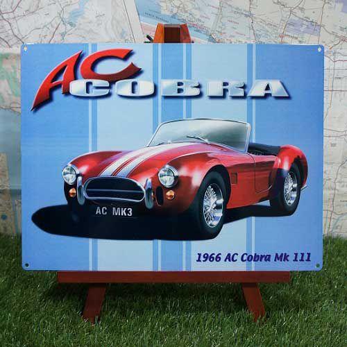 【ブリキ看板】AC Cobra／ACコブラ　Mk III　1966年