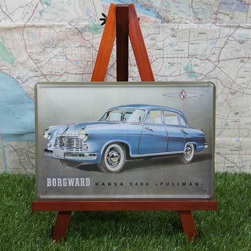 【ブリキ看板】Borgward／ボルクヴァルト　Hansa2400