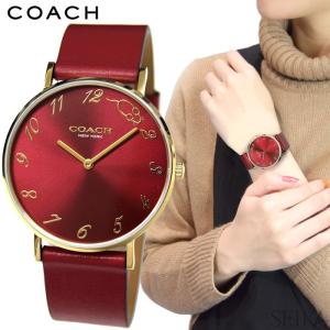 コーチ COACH 14503486 時計 腕時計 レディース ゴールド レッド レザー