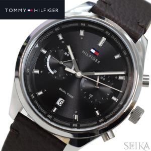 (5年保証) トミーヒルフィガー 時計 (365)1791729 TOMMY HILFIGER 時計 腕時計 メンズ グレー ダークブラウン レザー