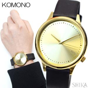 (SALE！)コモノ KOMONO 時計 (31)KOM-W2453腕時計 レディース ゴールド ブラック レザー｜ryus-select