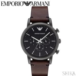 時計 エンポリオアルマーニ EMPORIO ARMANI AR1919 腕時計 メンズ ブラウン レザー