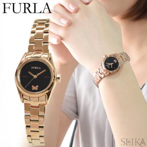フルラ FURLA Eva(エヴァ) 時計 腕時計 R4253101537(47) ブラック ローズゴールド 25mm ギフト｜ryus-select