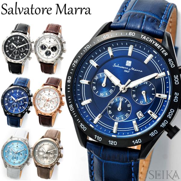 SALE サルバトーレマーラ Salvatore Marra 腕時計 メンズ SM23104 クロノ...