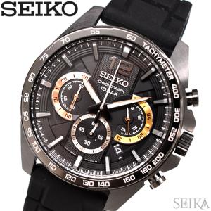 セイコー 腕時計 SEIKO (170)SSB349P1 時計 腕時計 メンズ ブラック ガンメタル クロノグラフ (YFF) 優良配送｜ryus-select