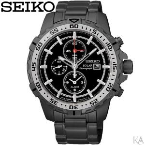 セイコー SEIKO  SSC301P1(182) ソーラー クロノグラフ ブラック 時計 腕時計 メンズ海外モデル 逆輸入｜ryus-select