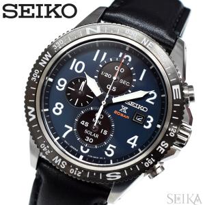 セイコー SEIKO SSC737P1(122) プロスペックス ソーラー 時計 腕時計 メンズ ネイビー ブラック レザー｜ryus-select