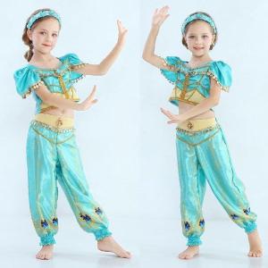 ジャスミン アラジン ドレス キッズ 子供 用...の詳細画像1