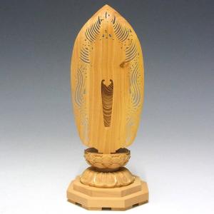 木彫り 仏像 金彩阿弥陀如来 立像 高さ15c...の詳細画像4