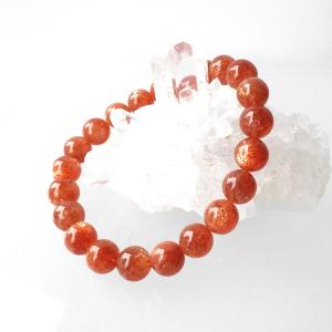 クンツァイト 9.5mm ブレスレット 天然石 パワーストーン : 仏像と