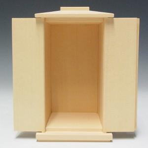 桧 木製厨子 高さ19cm(外寸) 木彫り 本...の詳細画像1