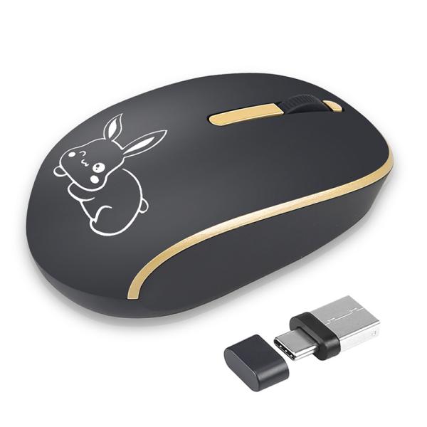 送料無料 マウス 無線 静音 小型 充電可能 静音 usb/type-c通用 ダブル接続 ビジネスマ...