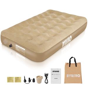 2024リニューアル エアーベッド 電動エアーマットシングル キャンプ