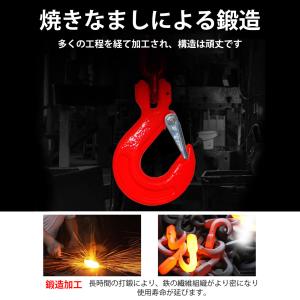 スリングチェーン4本吊り×1.5mチェーンフッ...の詳細画像1