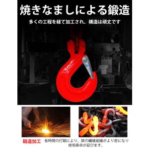 スリングチェーン 3t 2本吊り×1m 耐荷重...の詳細画像5