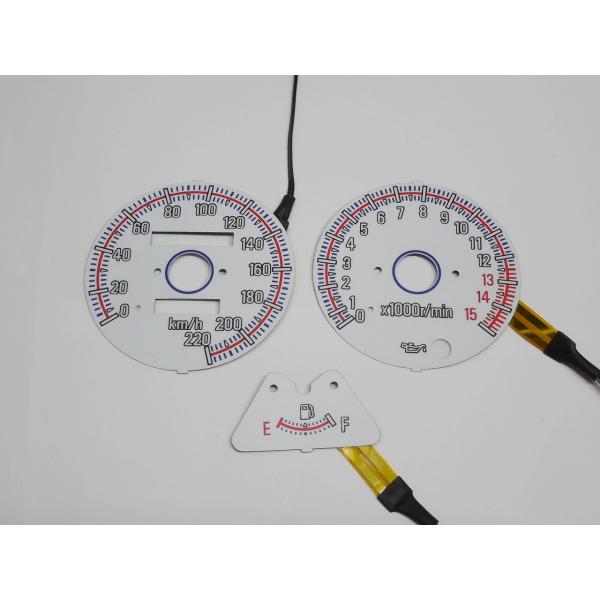 ELメーター　ゼファーχ　白　ホワイトパネル　ゼファー400χ　台湾製