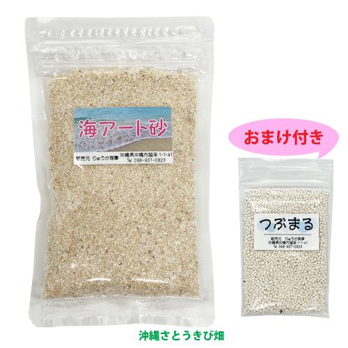 沖縄　海アート砂　100g　(つぶまるおまけ付き)