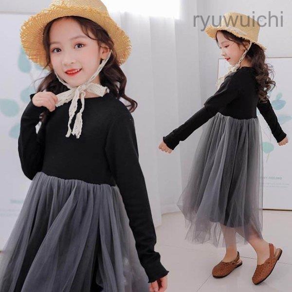 子供 ドレス　子供　ワンピース 女の子 子供 キッズ 秋服　冬用 ワンピース 春秋用薄手