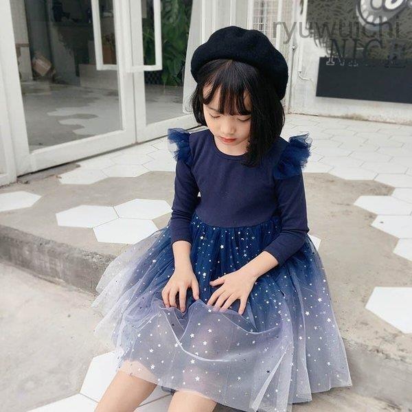 ワンピース レースドレス 韓国子供服 ジュニア dress 通学/通園 ワンピ キッズ用プルオーバー...