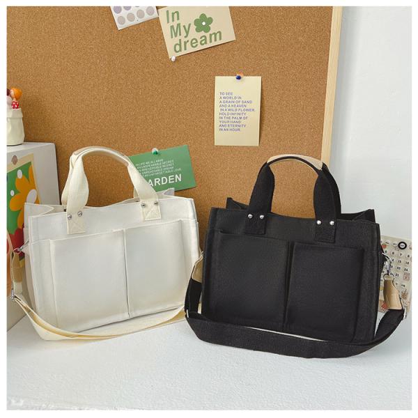 トートバッグ メンズ 小さめ 軽量 ファスナー 布 仕切り 帆布 ミニ ブランド 大きめ キャンバス...