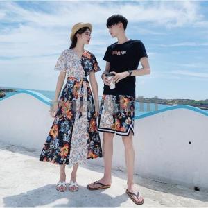 ペアルック カップル ワンピース ペアtシャツ...の詳細画像4