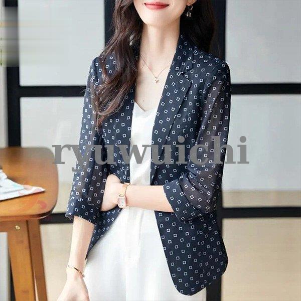 テーラードジャケット 涼しい 長袖 涼感 細見え ゆったり 夏 春夏 フォーマル エレガント 30代...