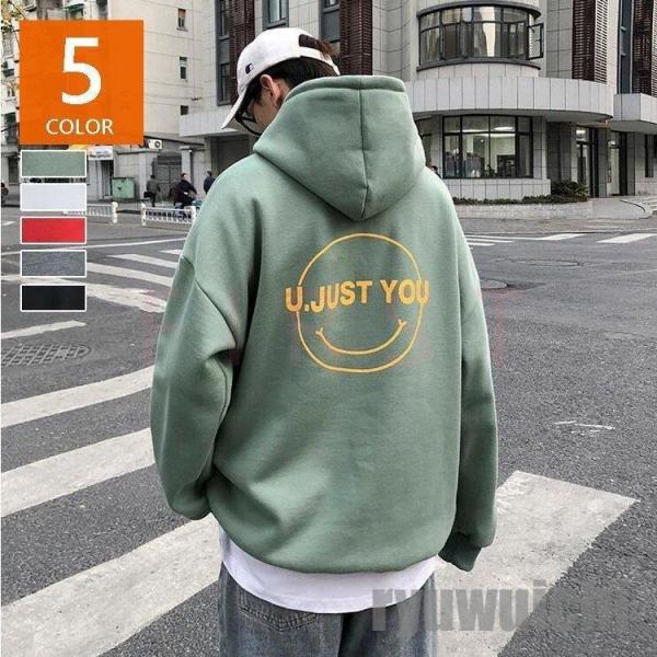 スウェットパーカー メンズ レディース 春秋 長袖 プリントパーカー カップルスウェットパーカー ゆ...