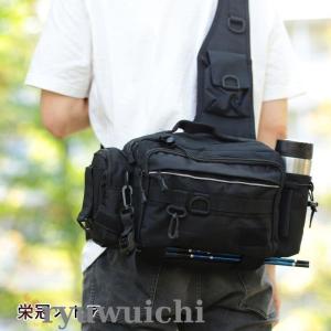 釣り カバン 釣りバッグ ワンショルダー バッ...の詳細画像3